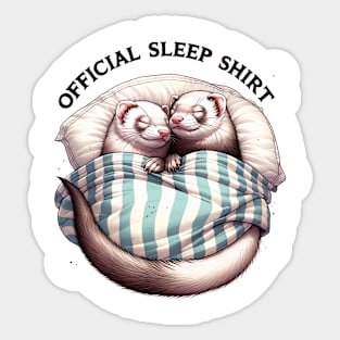 Whiskered Slumber Sticker